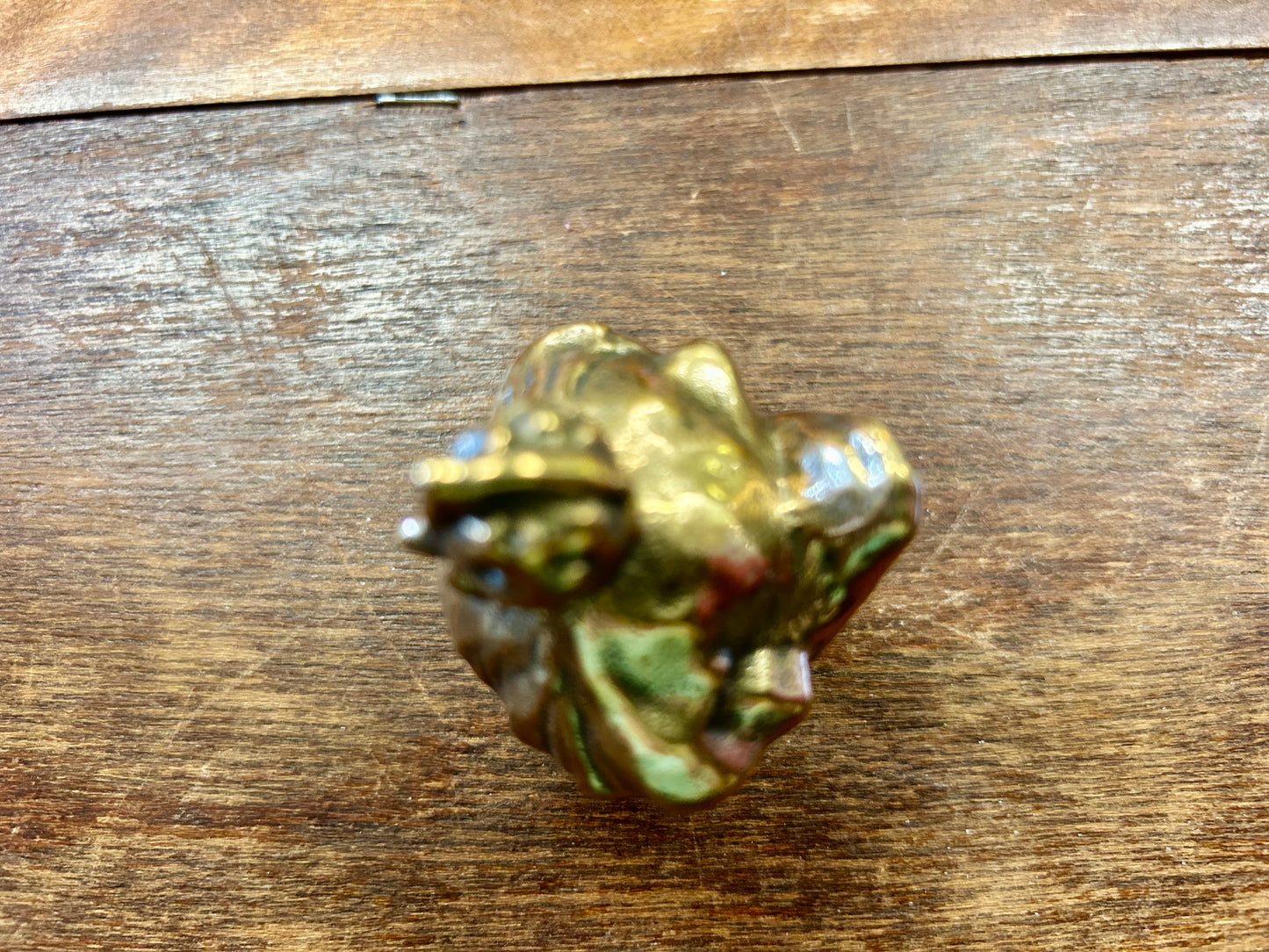 Brass Staub RARE Brass Chicken Knob