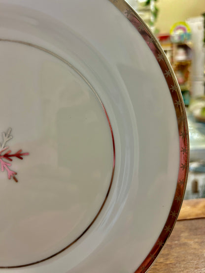 Silver & White Home First Frost Dinner Plate, 10 3/4"