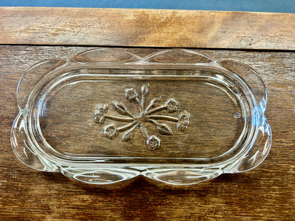 Clear Anchor Hocking Savannah Butter Dish, 7"