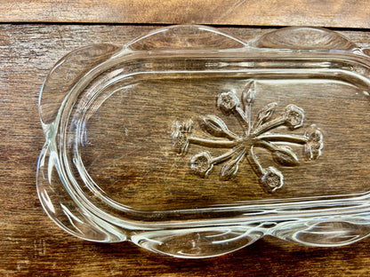 Clear Anchor Hocking Savannah Butter Dish, 7"