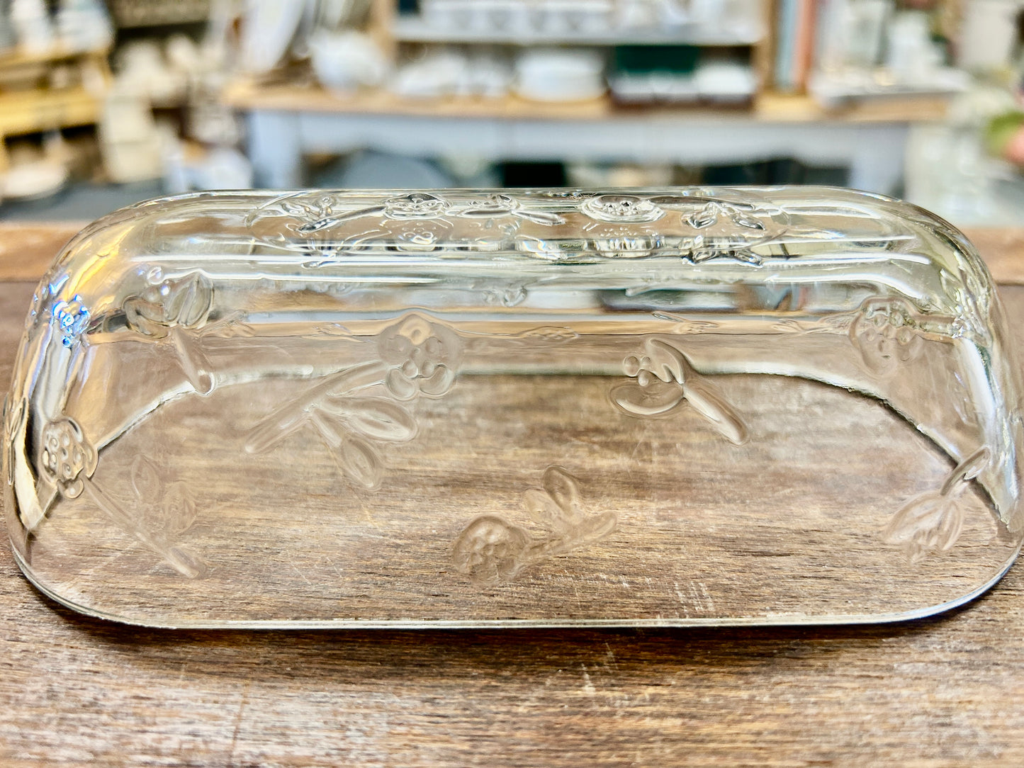 Clear Anchor Hocking Savannah Butter Dish, 7"