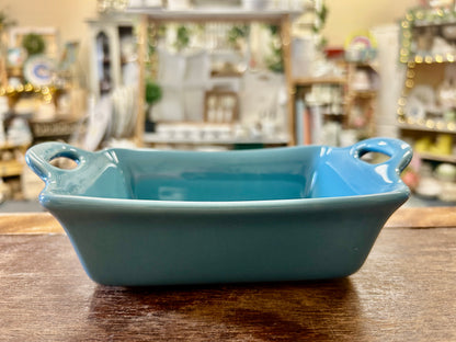 Rachael Ray Blue Rectangle Baker 12 oz, 12 ounces