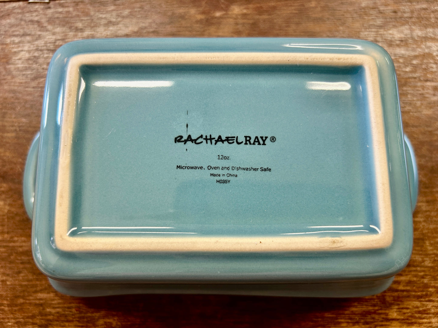 Rachael Ray Blue Rectangle Baker 12 oz, 12 ounces