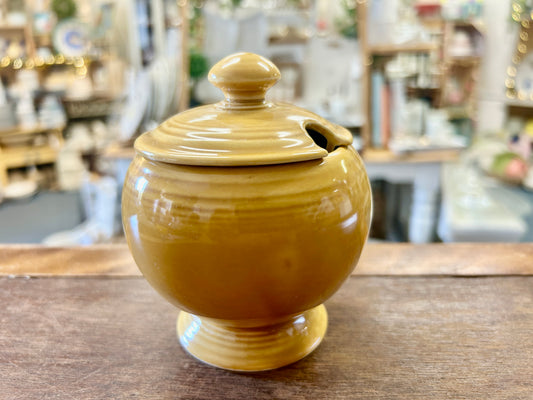 Fiesta Vintage Gold Marmalade Jar, 4 1/2"