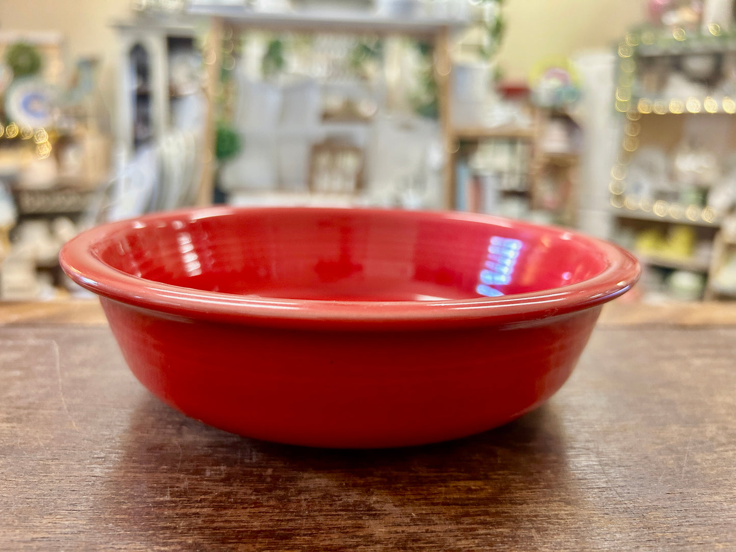 Fiestaware Red Bowl, 7"