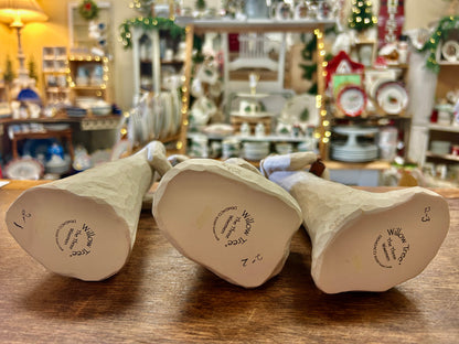 Cream Willow Tree nativity figurines underside view with Willow Tree branding