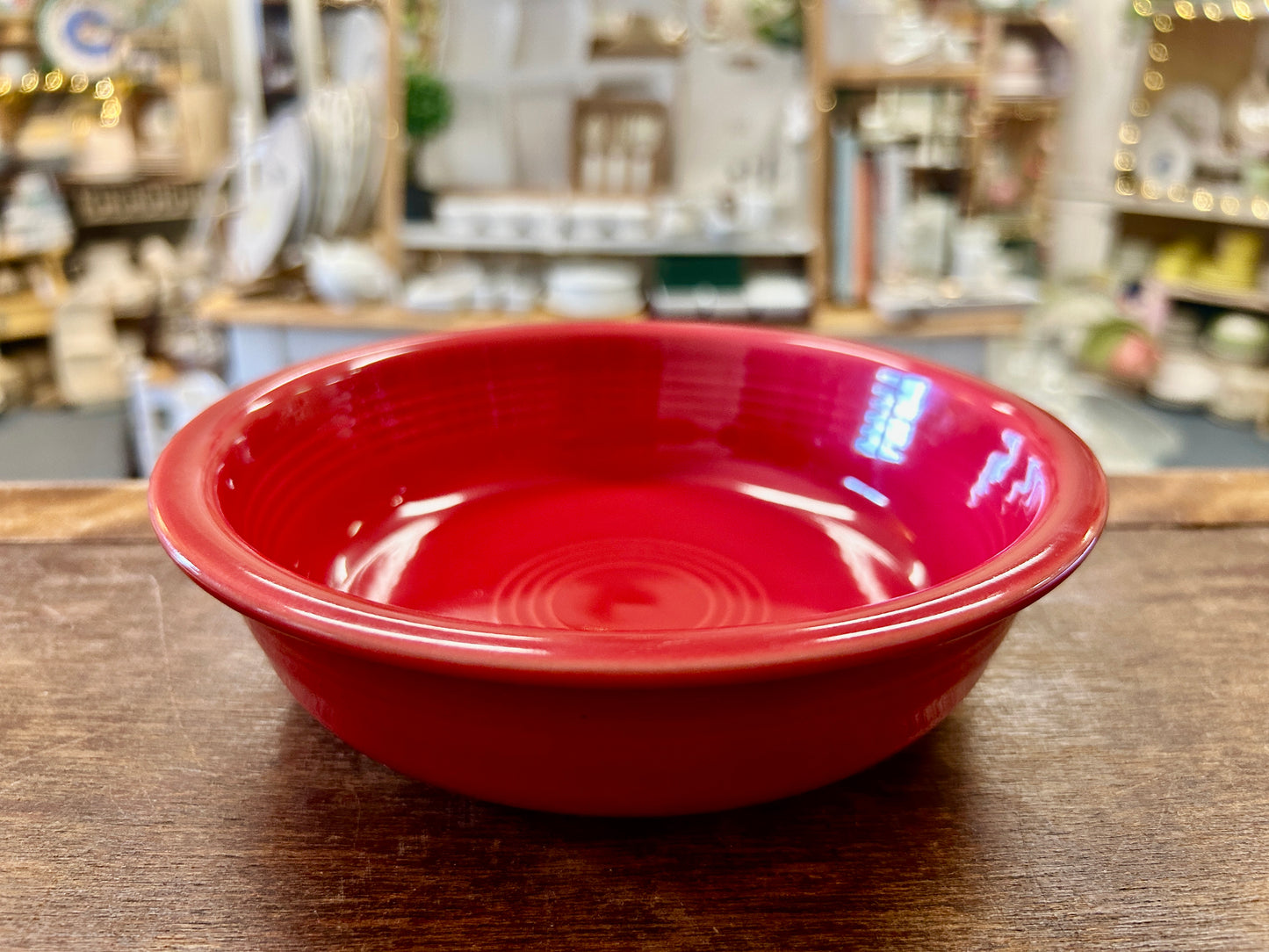 Fiestaware Red Bowl, 7"