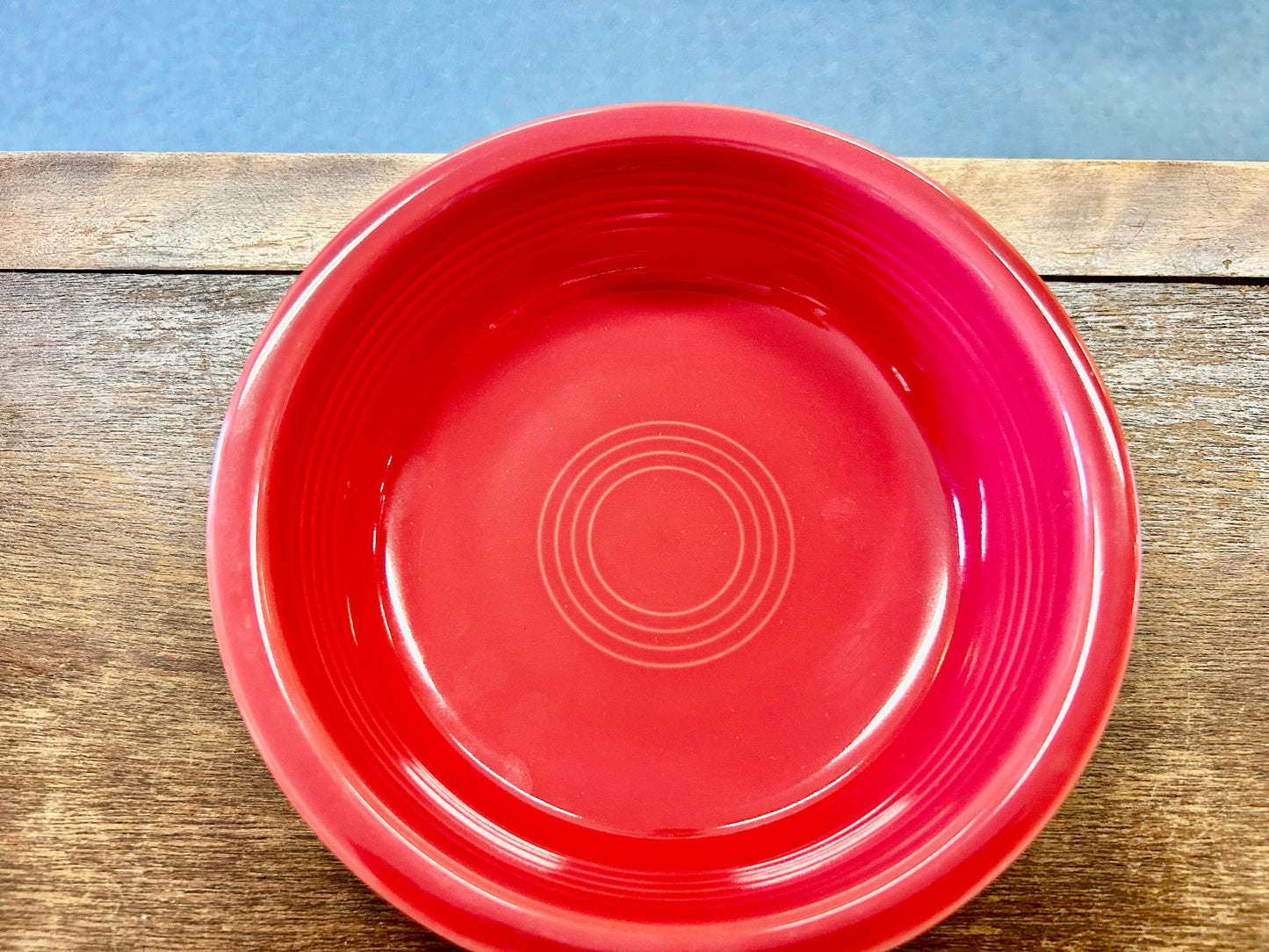 Fiestaware Red Bowl, 7"