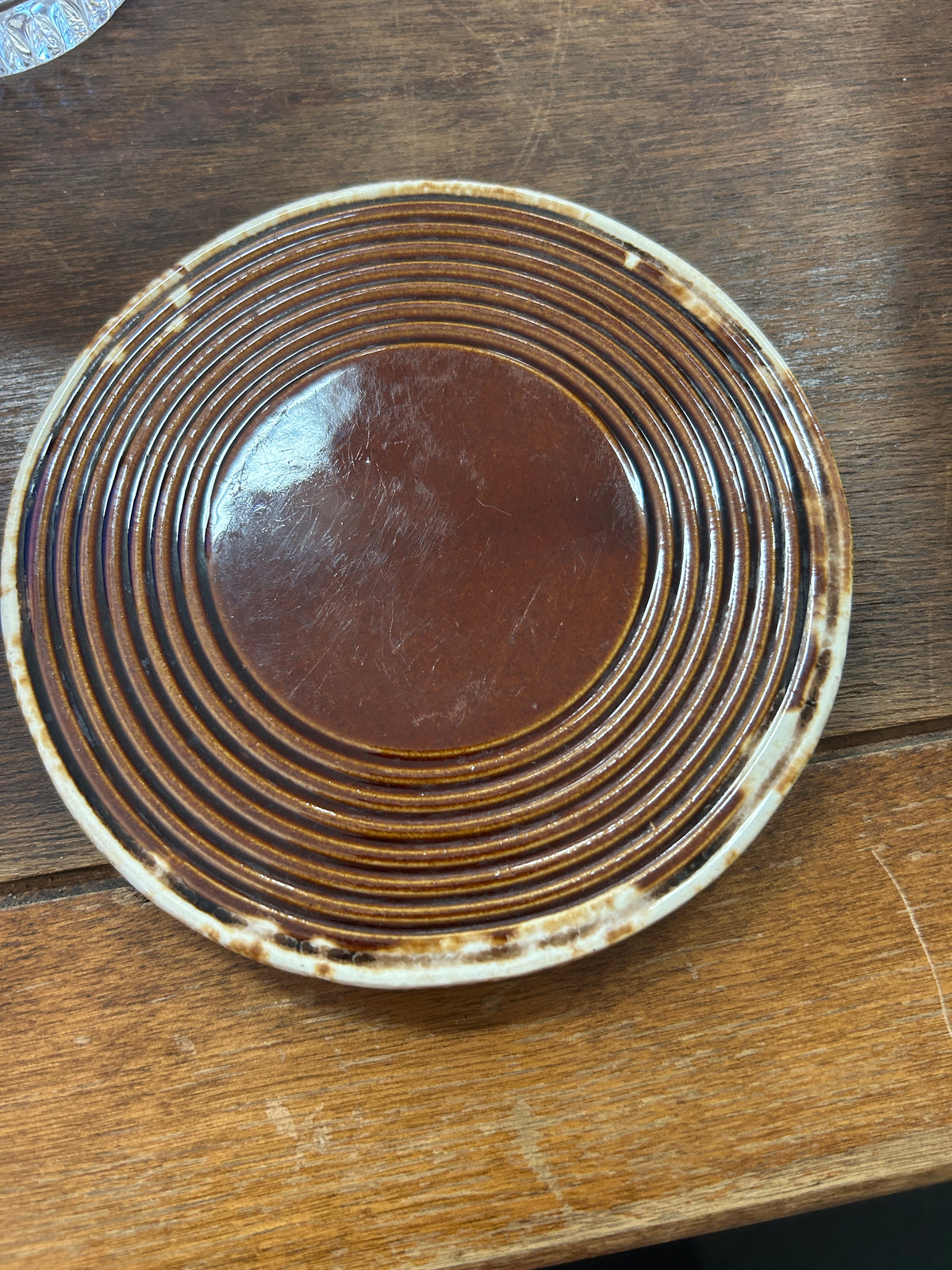 McCoy Brown Drip Round Trivet