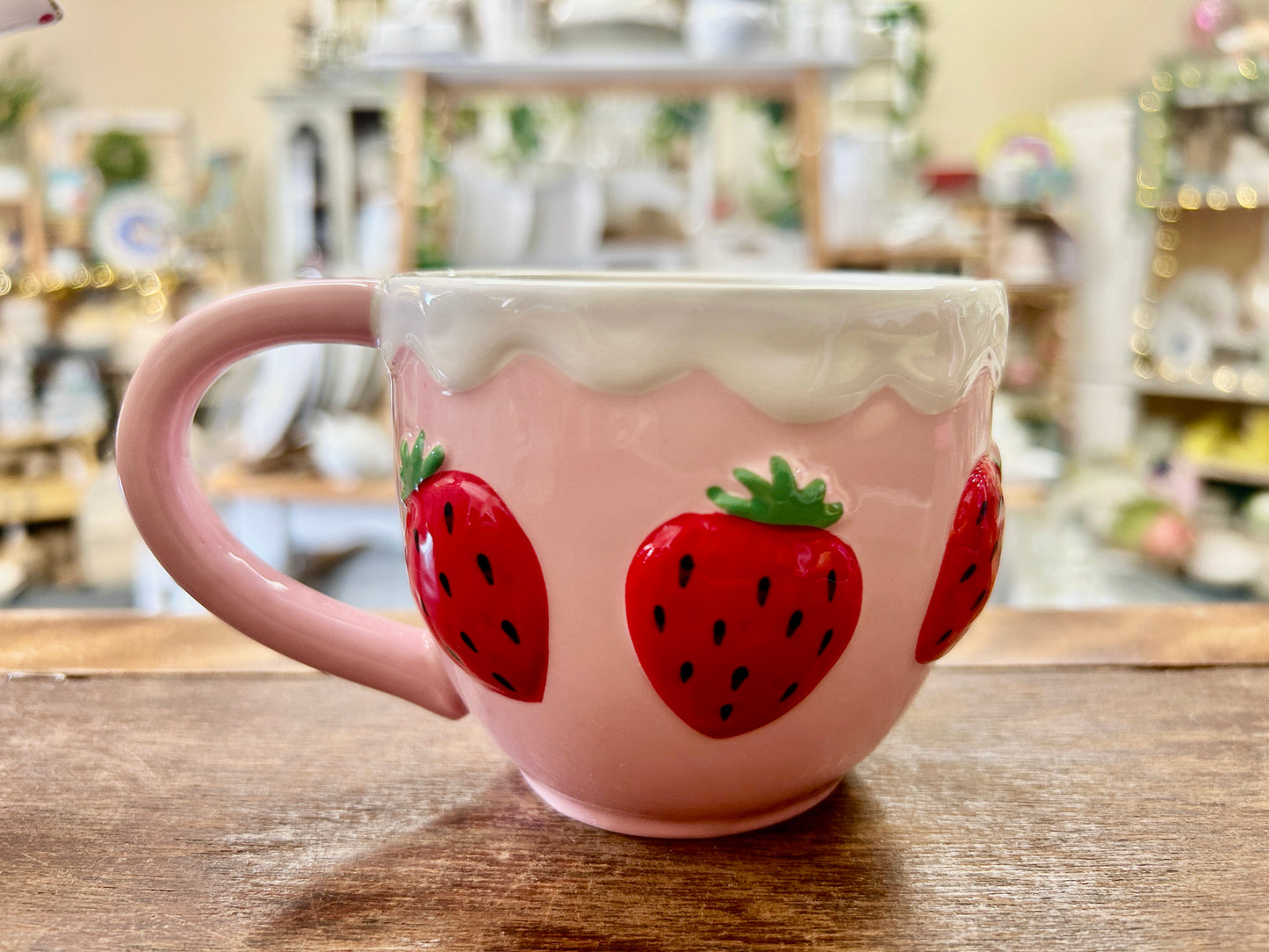 Pink & Red Lang by Design Strawberry Mug, 3 1/4"