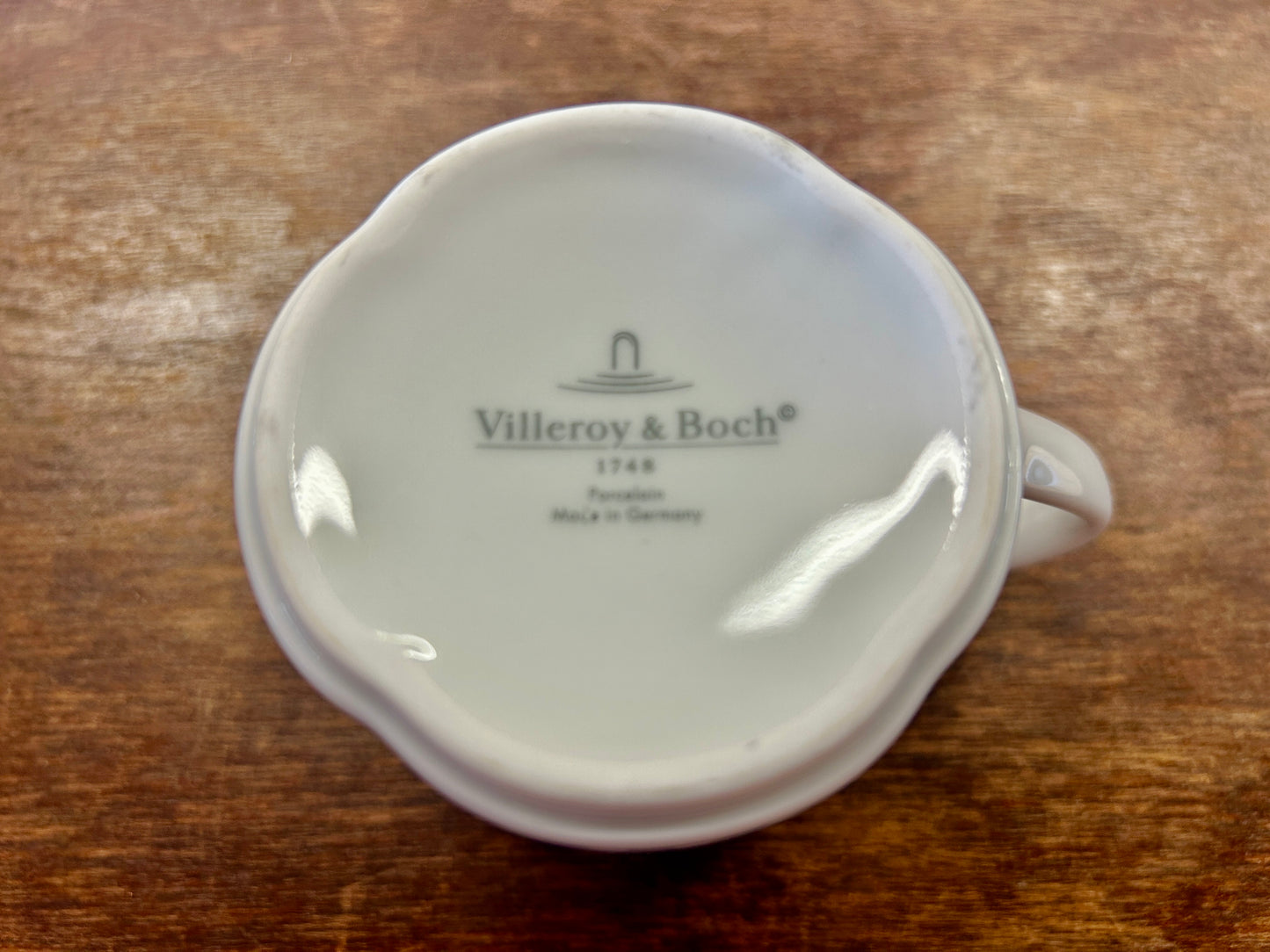 Blue & White Villeroy & Boch Castell Mug Germany, 3 1/2"