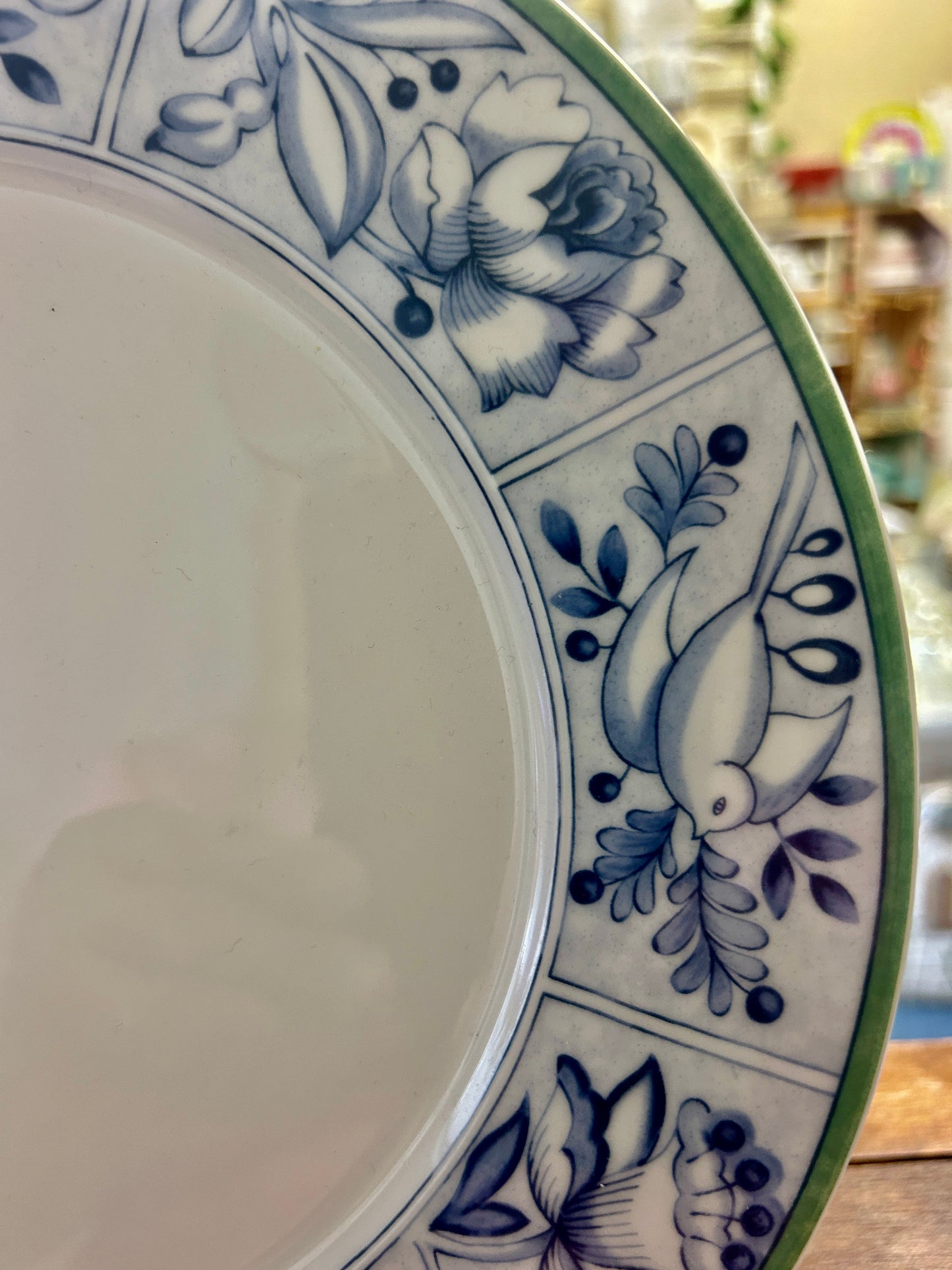Blue & White Villeroy & Boch Cordoba Plate Germany, 10 1/2"