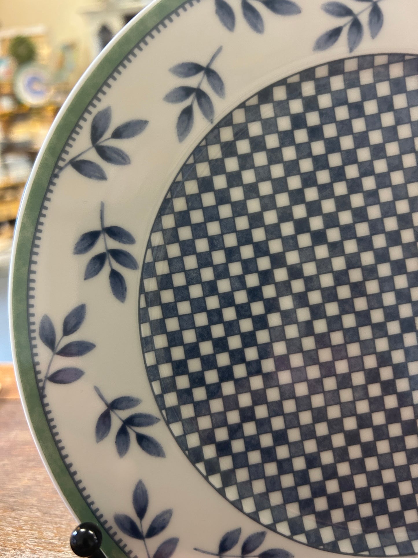 Blue & White Villeroy & Boch Castell Plate Germany, 8 1/4"