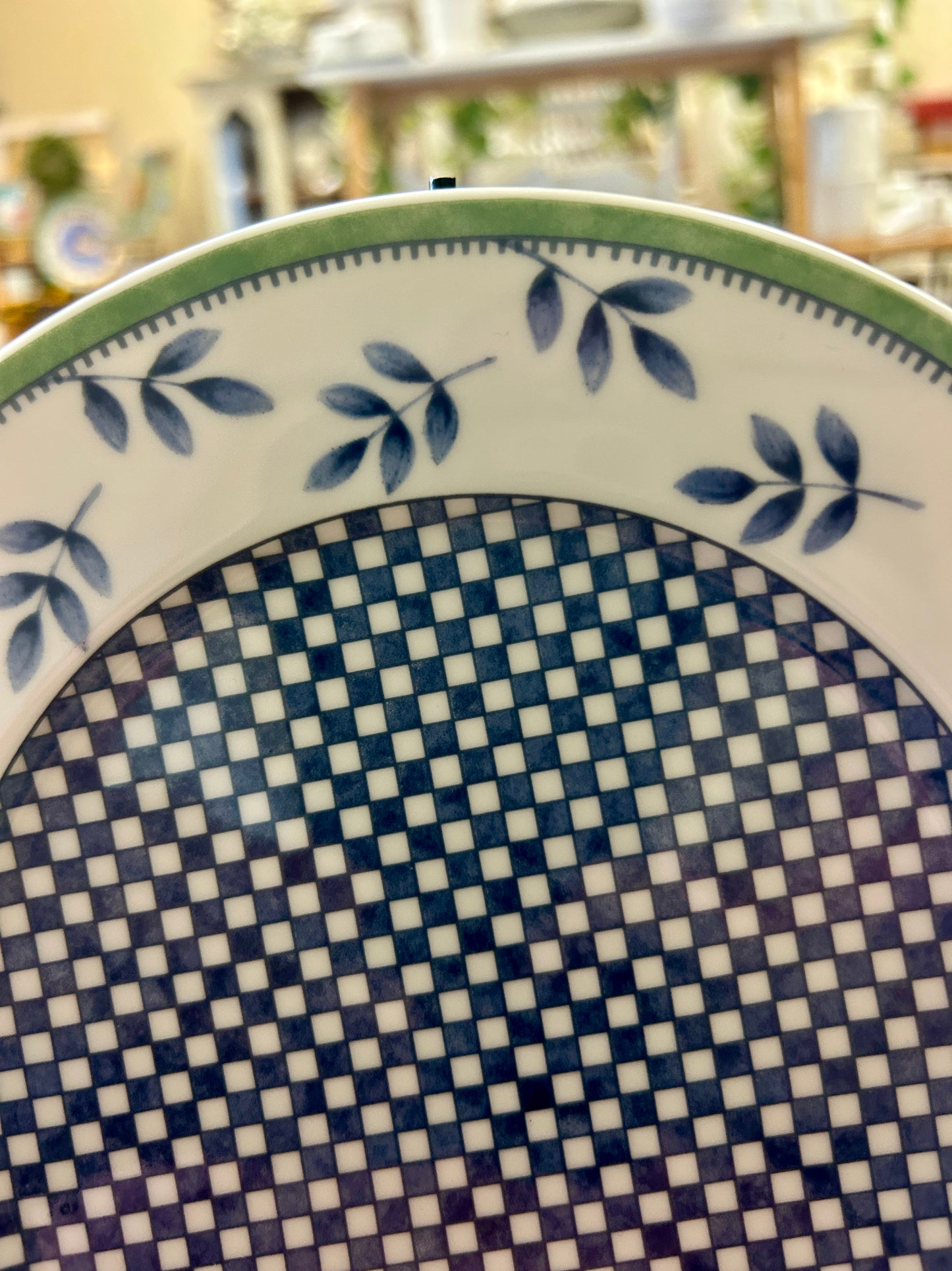 Blue & White Villeroy & Boch Castell Plate Germany, 8 1/4"