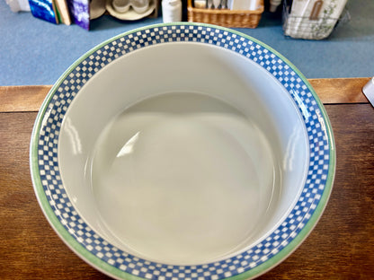 Blue & Green Villeroy & Boch Switch 3 Serving Bowl Germany, 8 3/4"