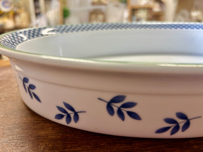 Blue & White Villeroy & Boch Switch 3 Oval Bowl Germany, 14"