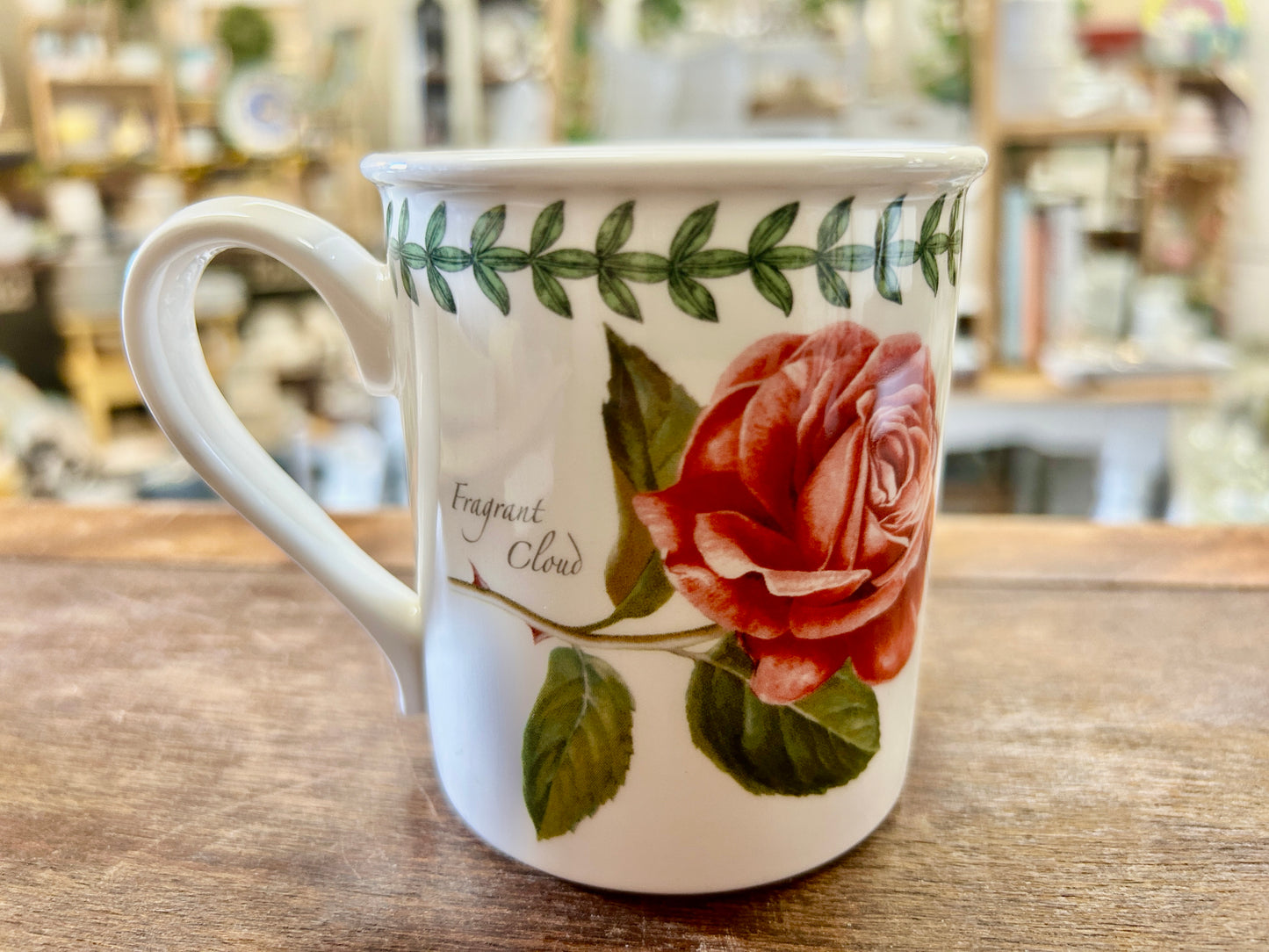 Multicolor Portmeirion China Botanic Roses Fragrant Cloud Mug, 3 3/4"