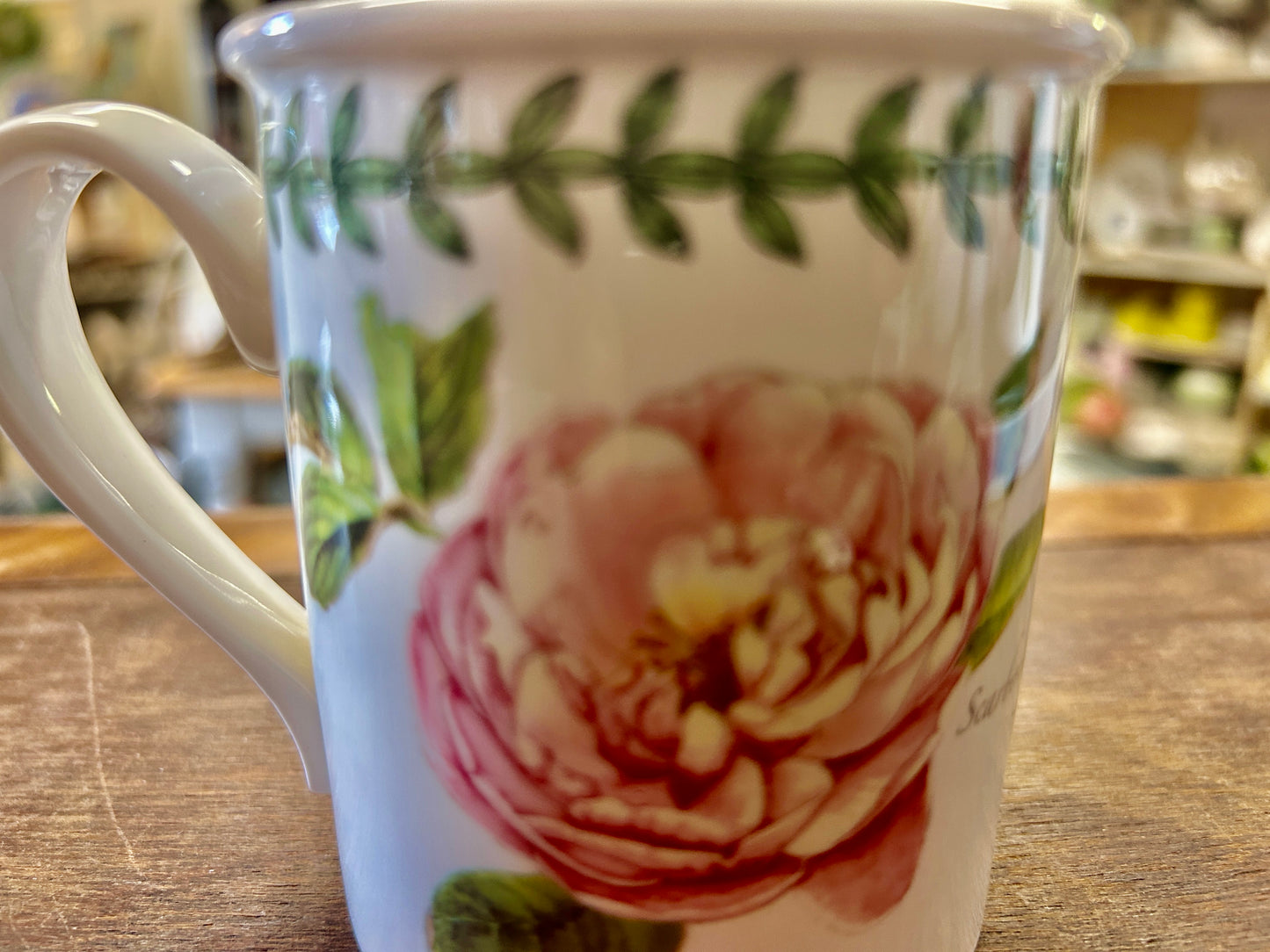 Multicolor Portmeirion China Botanic Roses Scarborough Fair Mug, 3 1/2"