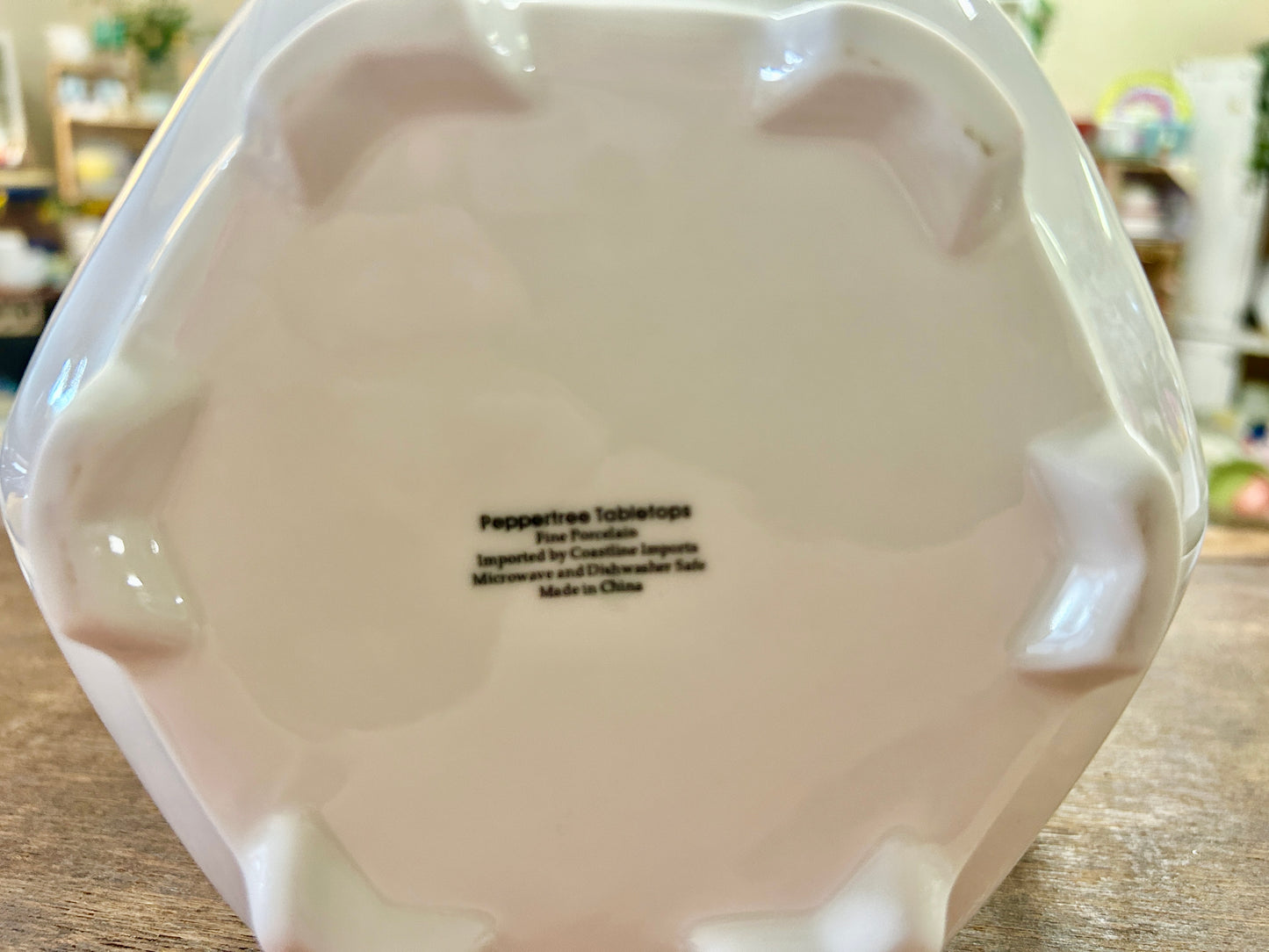 Peppertree Tabletops White Footed Pitcher, 8 3/4"