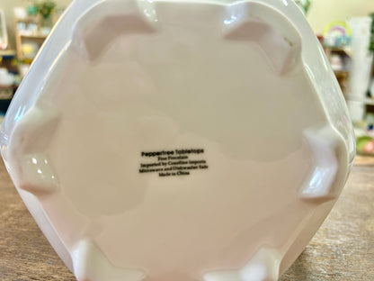 Peppertree Tabletops White Footed Pitcher, 8 3/4"
