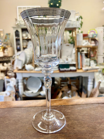 Clear Mikasa Jamestown Platinum Glass, 9 1/4"