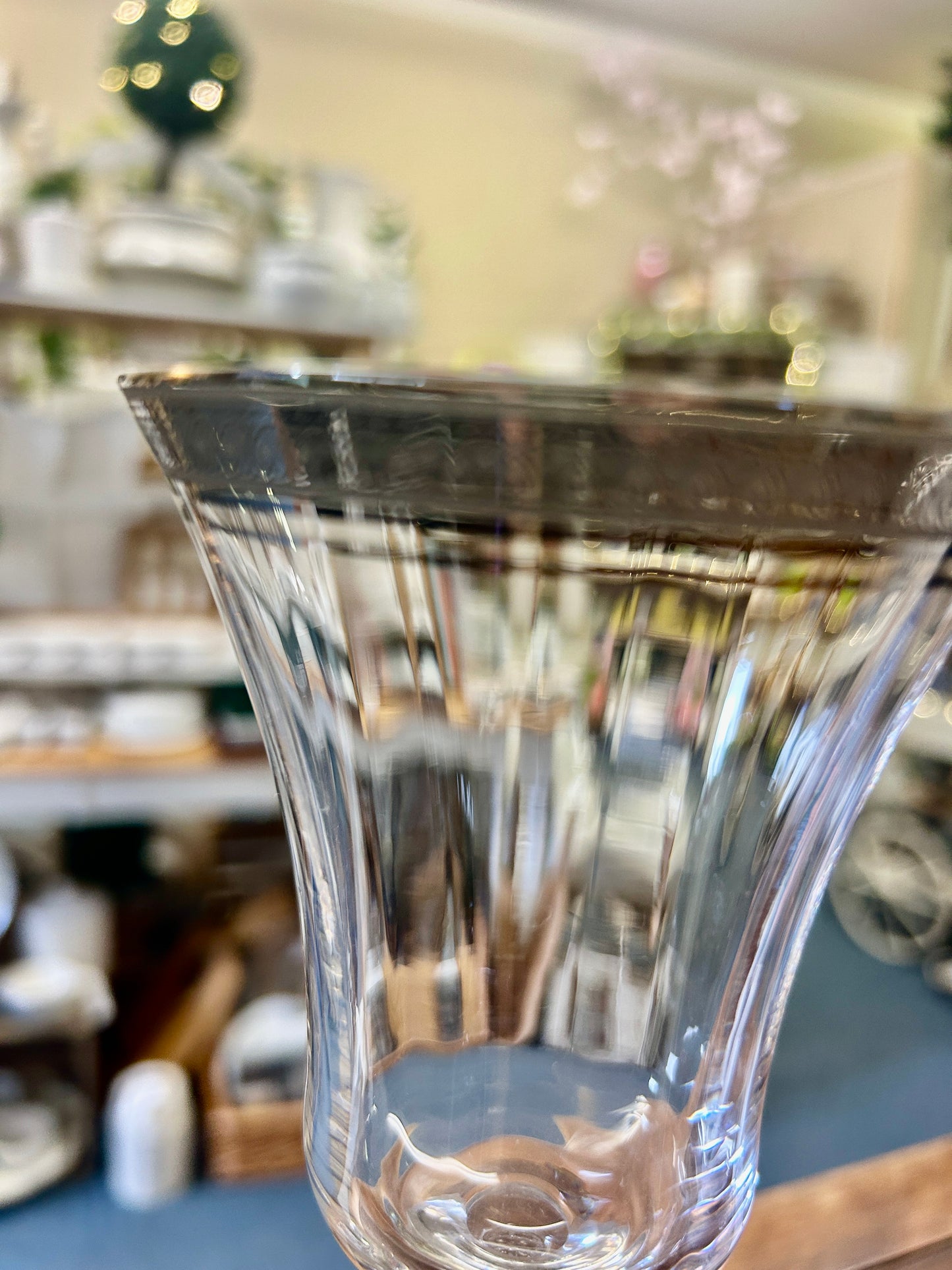 Clear Mikasa Jamestown Platinum Glass, 9 1/4"