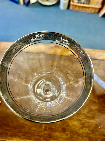 Clear Mikasa Jamestown Platinum Glass, 9 1/4"