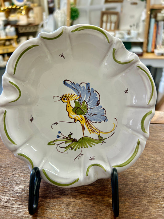 Multicolor Moustiers Vintage Bowl France, 6"