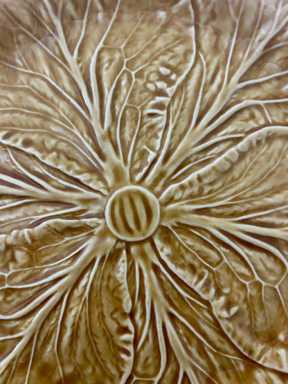 Bordallo Pinheiro Honey Gold Cabbage Platter, 12"