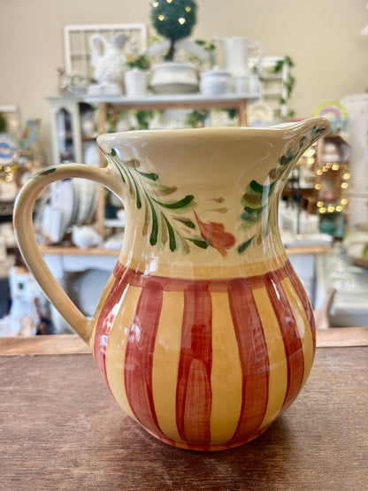 Orange & Green Gail Pittman Sienna Pitcher, 7 3/4"