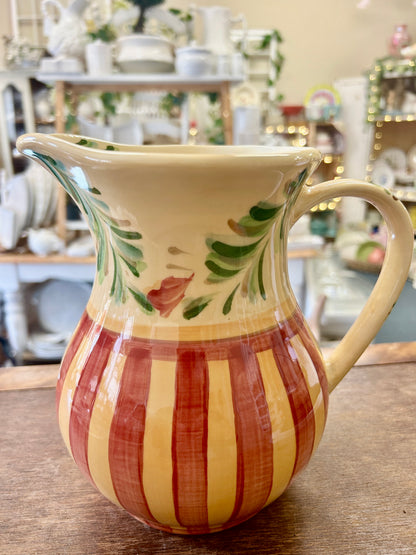Orange & Green Gail Pittman Sienna Pitcher, 7 3/4"