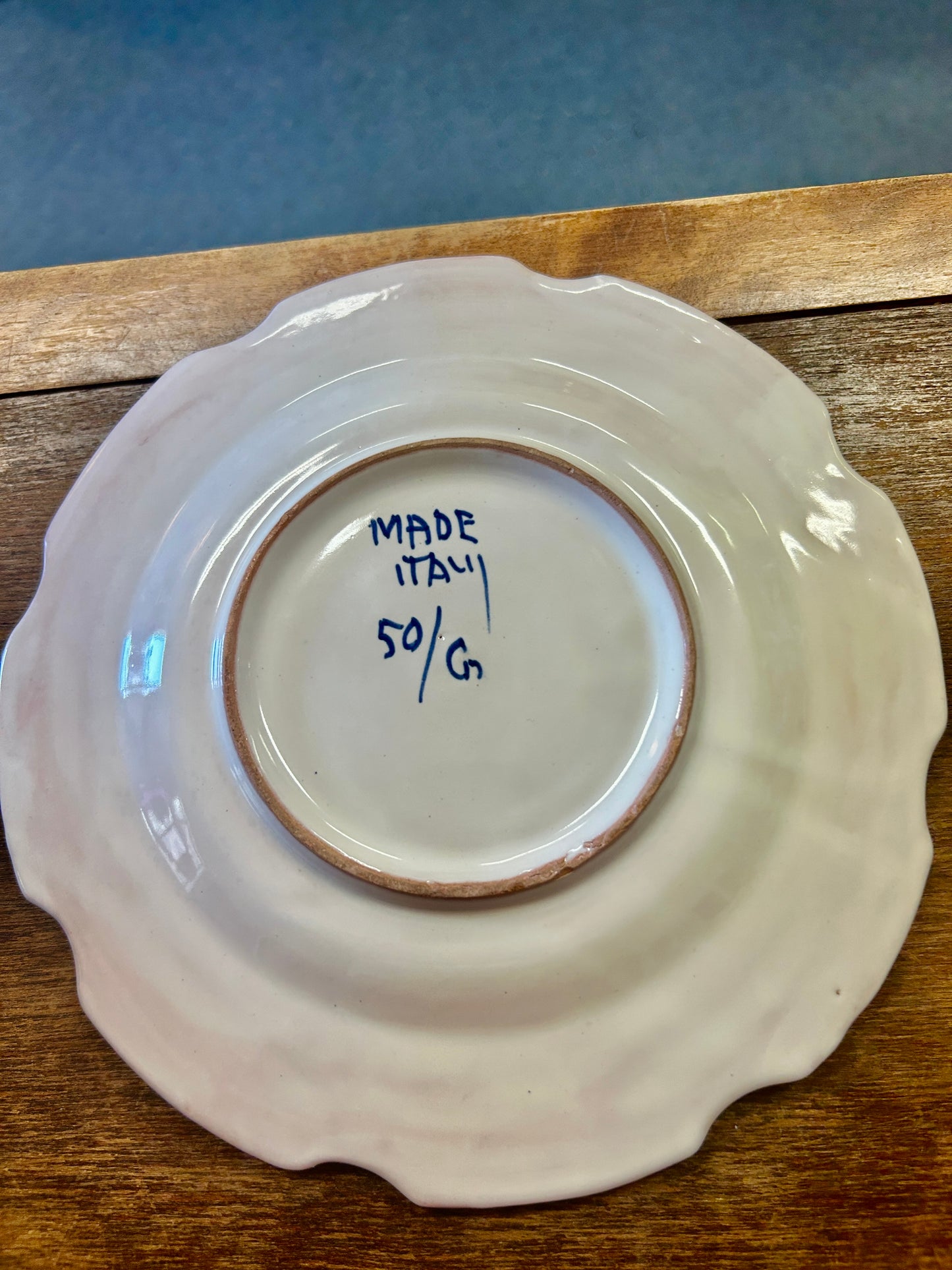 Multicolor  Handpainted Plate Italy, 8 1/2"