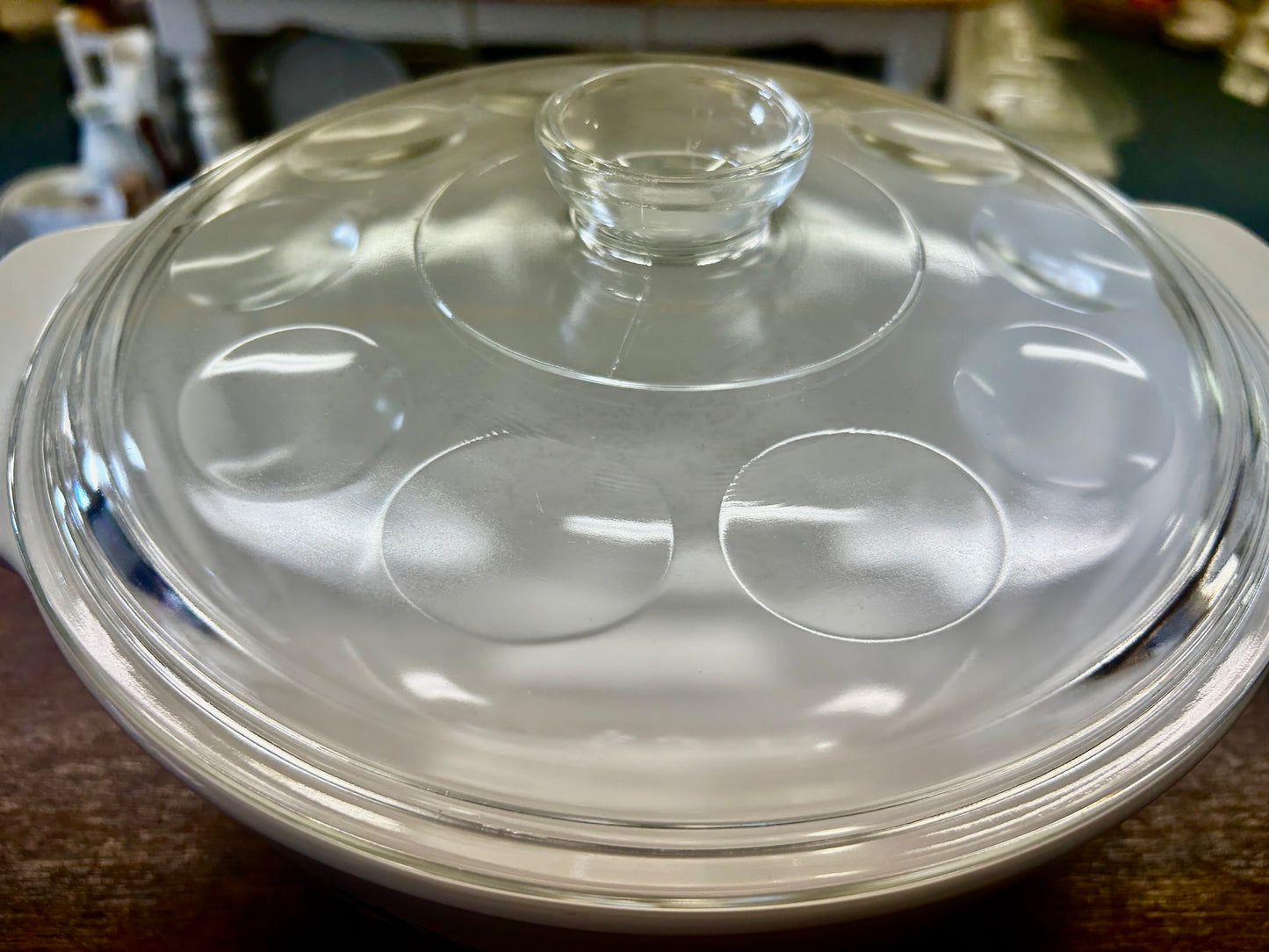 Multicolor Corningware Mushroom 4 QT w/Lid, 4 QT