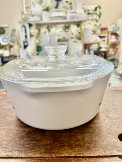 Multicolor Corningware Mushroom 4 QT w/Lid, 4 QT