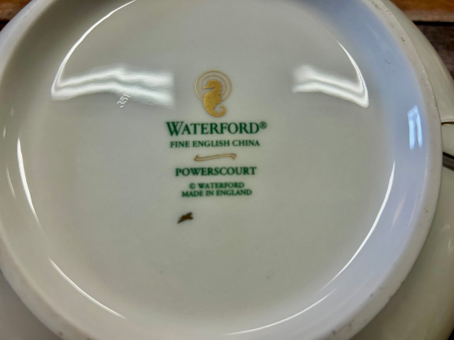 Blue & White WATERFORD Powerscourt Covered Casserole, 9"