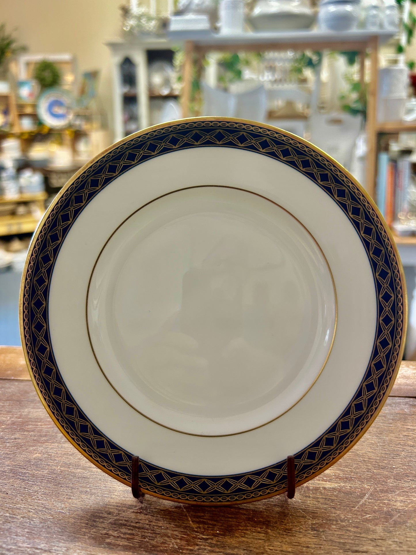 Blue & White WATERFORD Powerscourt Bread & Butter Plate, 6"