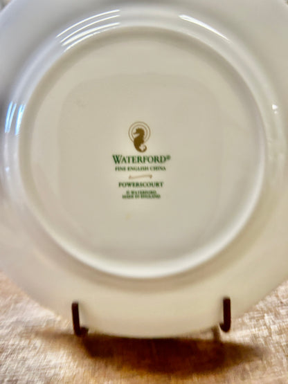 Blue & White WATERFORD Powerscourt Bread & Butter Plate, 6"