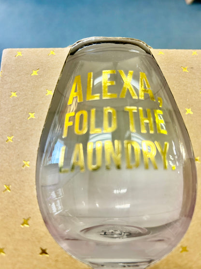 Gold NEW ALEXA Stemless Glass 4, 4"