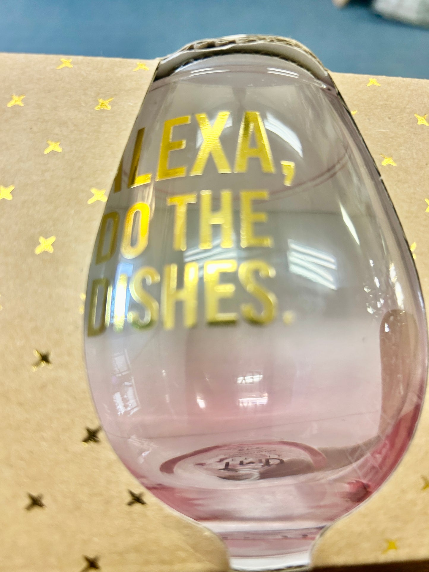 Gold NEW ALEXA Stemless Glass 4, 4"