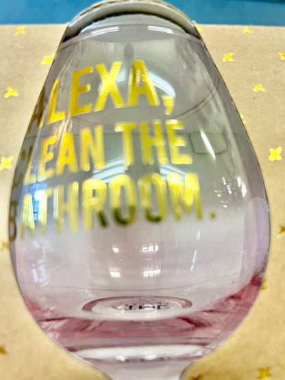 Gold NEW ALEXA Stemless Glass 4, 4"