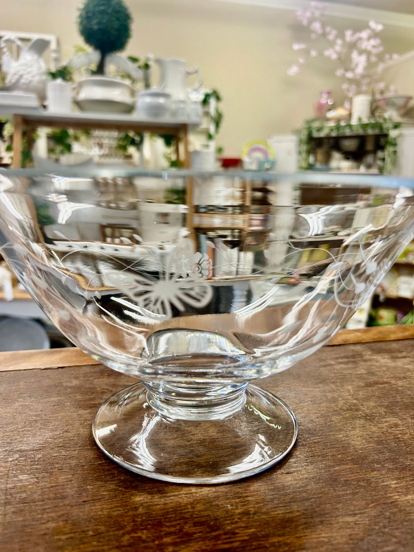 Clear Lenox RARE Butterfly Meadow Bowl, 9 3/4"