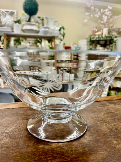 Clear Lenox RARE Butterfly Meadow Bowl, 9 3/4"