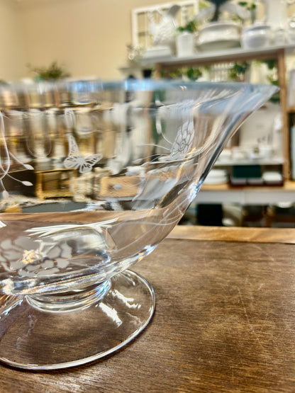 Clear Lenox RARE Butterfly Meadow Bowl, 9 3/4"