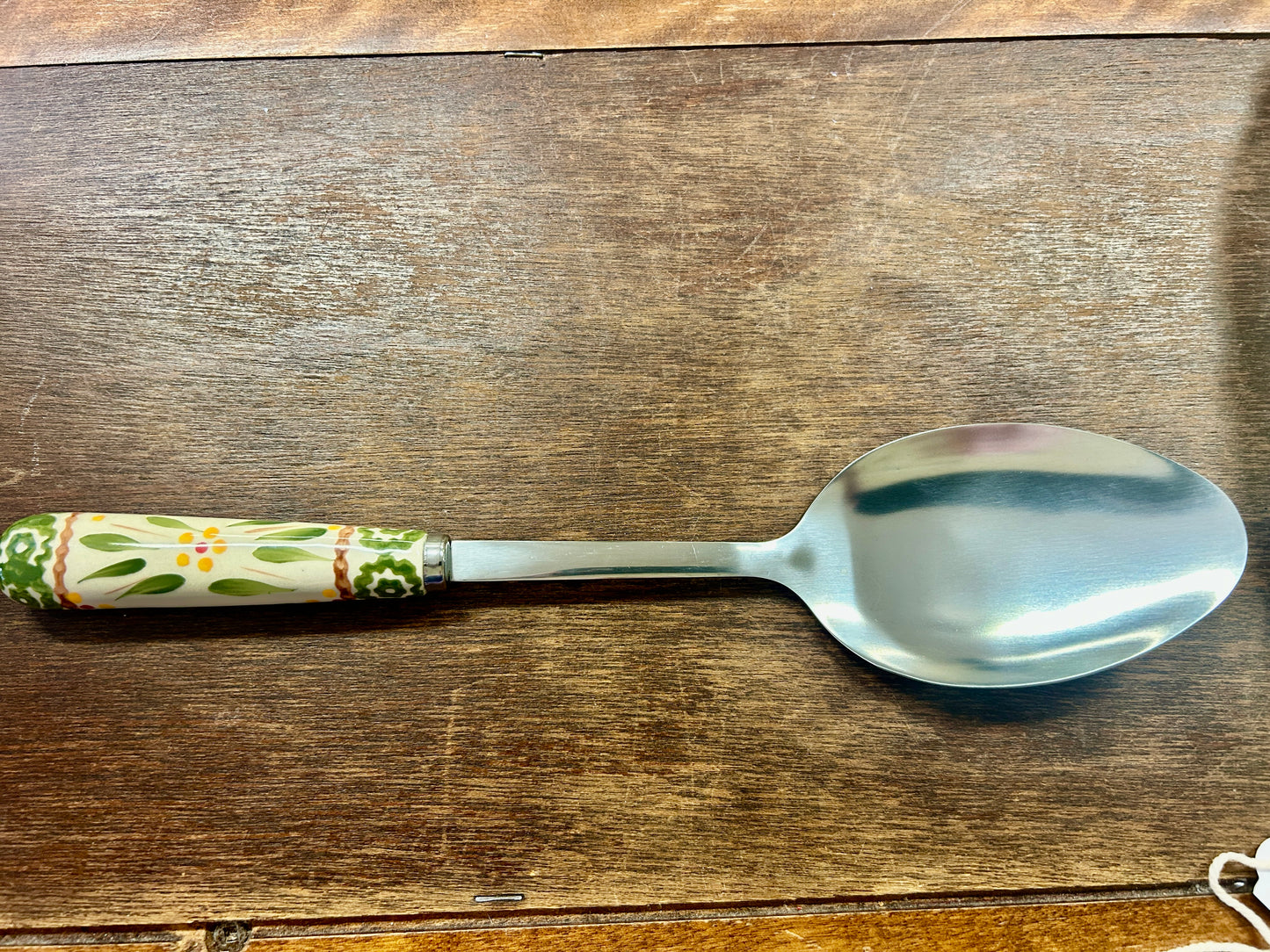 Green Temptations Old World Serving Spoon, 12 1/2"