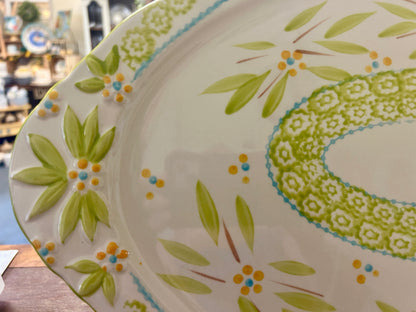 Green Temptations Old World Lime Platter, 18 1/2"