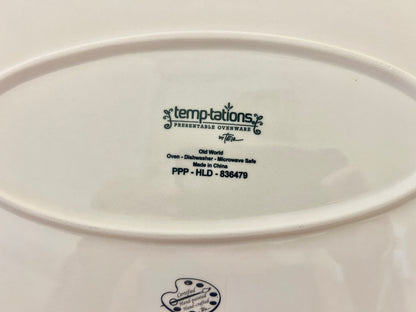 Green Temptations Old World Lime Platter, 18 1/2"