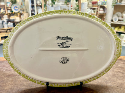 Green Temptations Old World Lime Platter, 13 1/2"