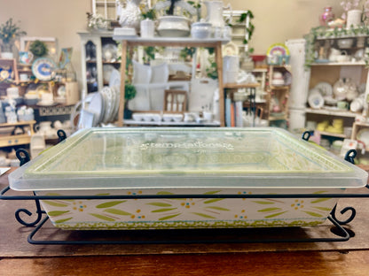 Green Temptations Old World Lime Baker Rack Lid, 4 QT