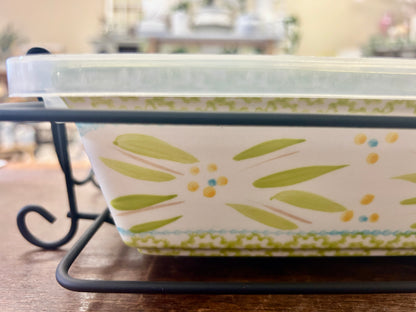 Green Temptations Old World Lime Baker Rack Lid, 4 QT