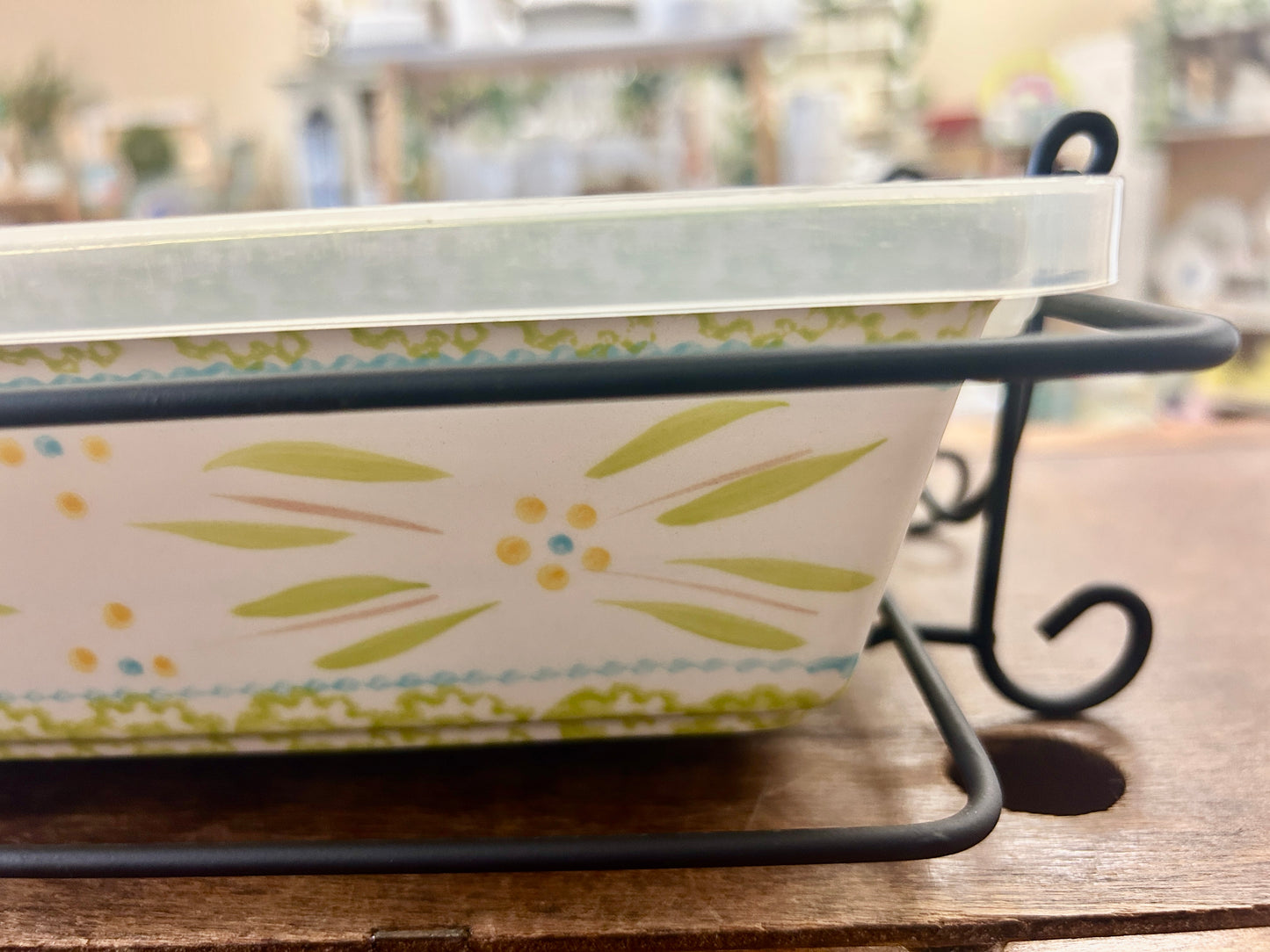Green Temptations Old World Lime Baker Rack Lid, 4 QT